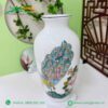 Bình Hoa Bát Tràng In Logo Vẽ Chim Công LH-101124