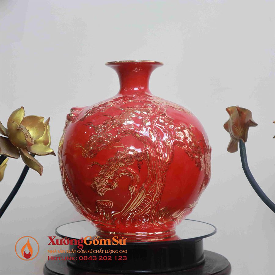 Bình hút lộc tượng mBÌNH-HÚT-LỘC-TƯỢNG-MÃNH-HỖ-ĐỎ--H30ãnh hổ đỏ H30 là một trong những sản phẩm được yêu thích bởi công dụng mà bình mang lại. Không chỉ mang đến tài lộc cho gia chủ