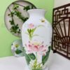 Bình Hoa Gốm Sứ Bát Tràng In Logo Vẽ Sen