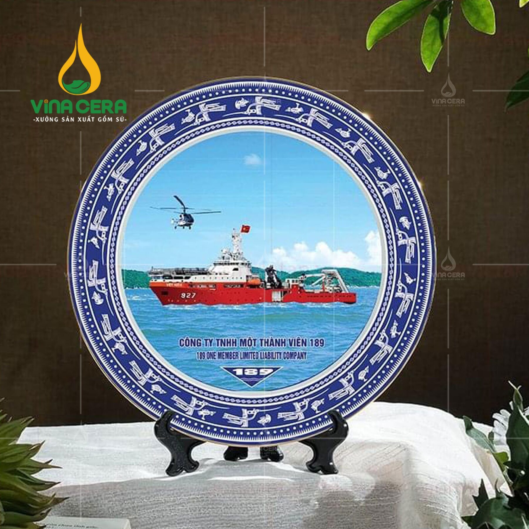 Đĩa Biểu trưng quà tặng ngày thành lập Quân Đội Nhân Dân Việt Nam