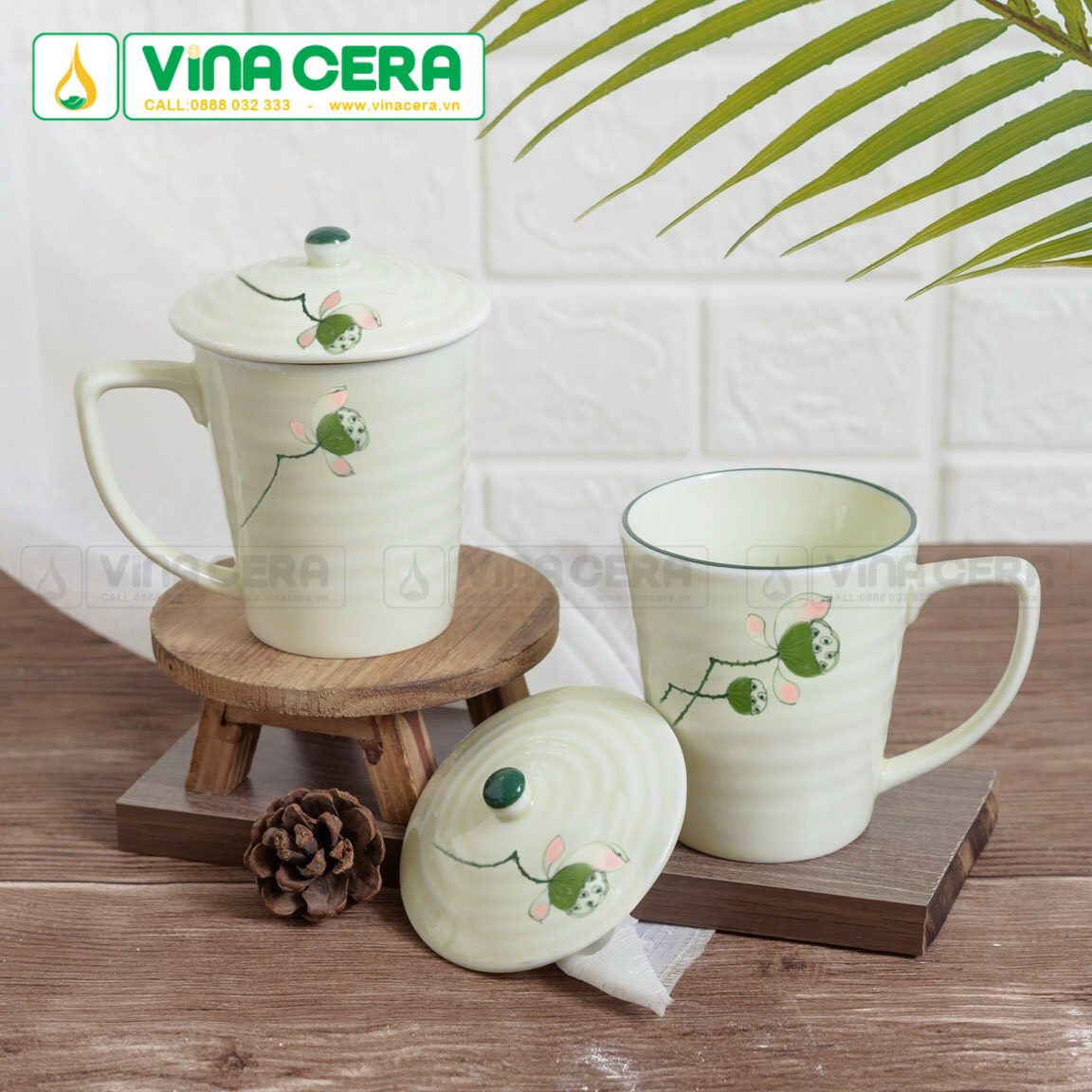 ly sứ có nắp in logo