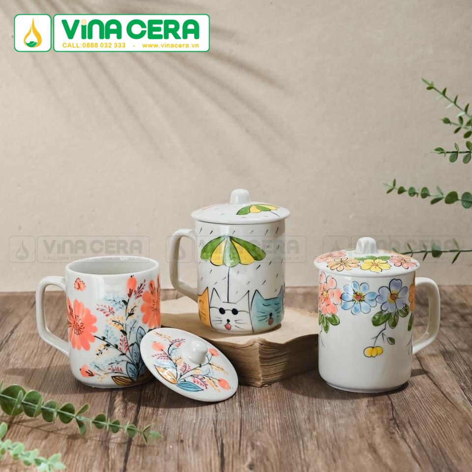 ly sứ có nắp in logo