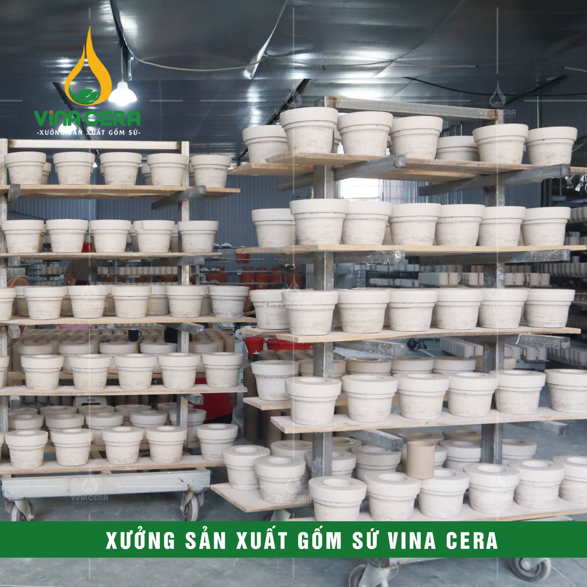 xưởng Sản Xuất Gốm Sứ VinaCera - Sản Xuất Chén Đĩa Bát Tràng