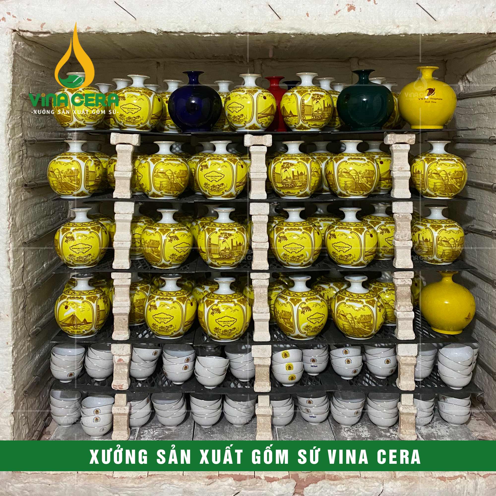 xưởng Sản Xuất Gốm Sứ VinaCera - Sản Xuất Bình Hút lộc