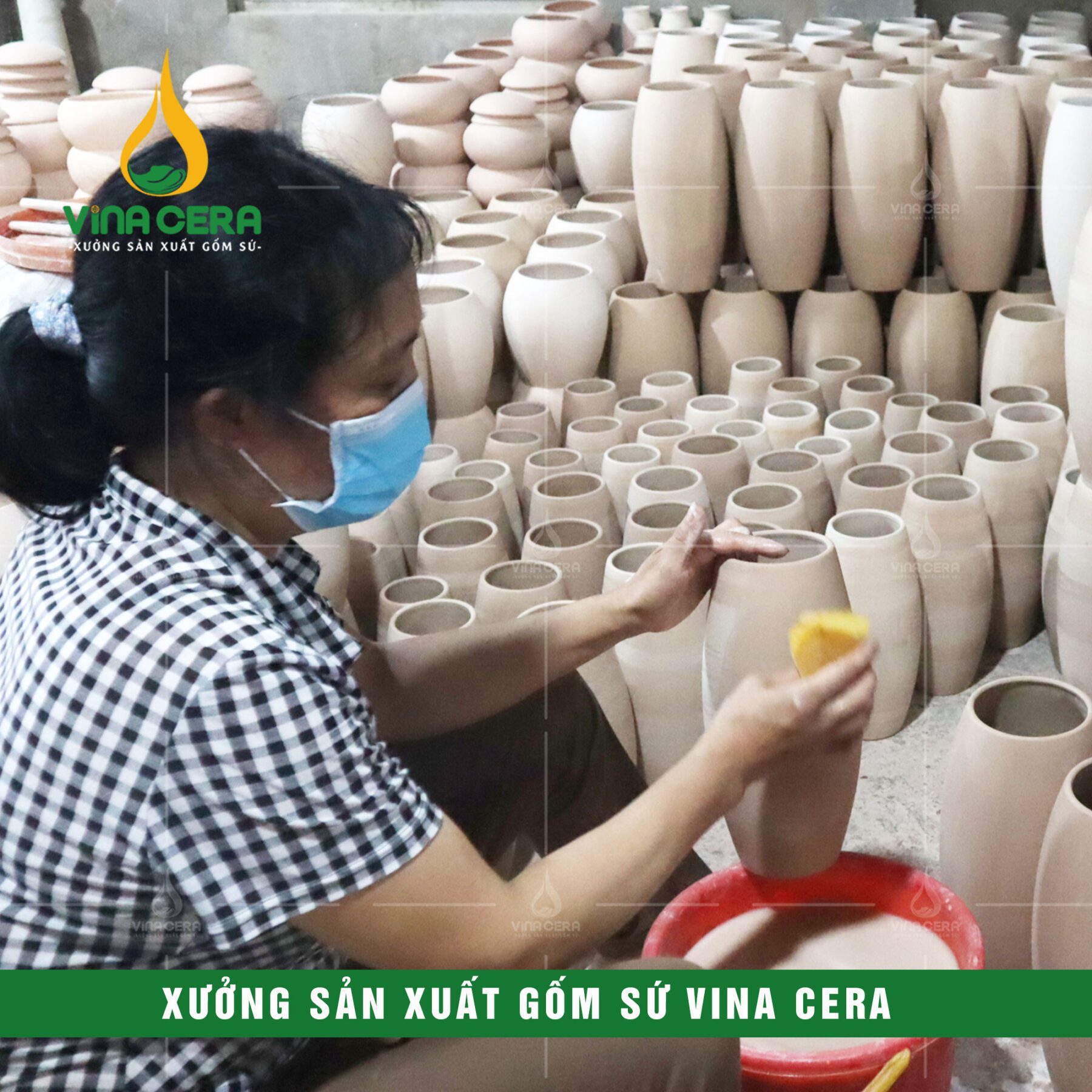 xưởng Sản Xuất Gốm Sứ VinaCera - Sản Xuất Heo Đất