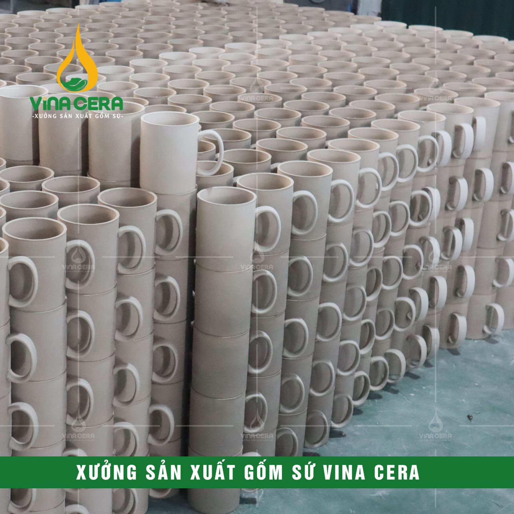 xưởng Sản Xuất Gốm Sứ VinaCera - Sản Xuất ly sứ Bát Tràng