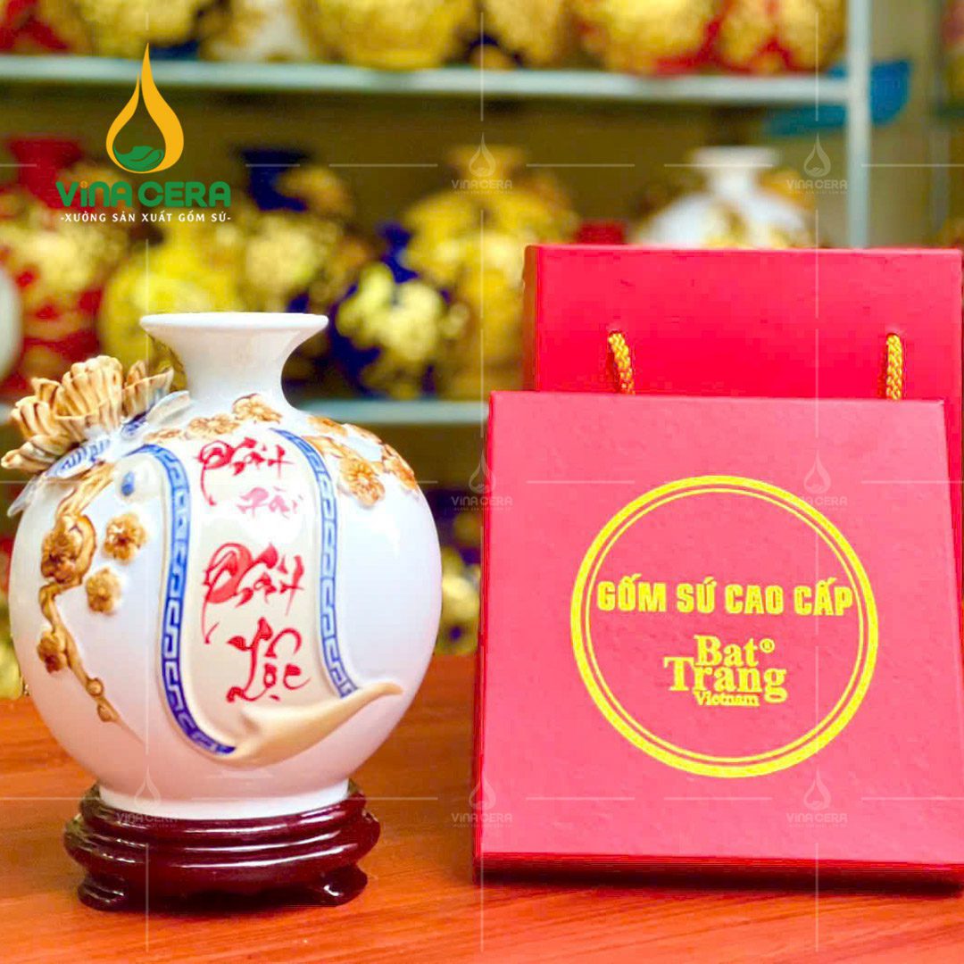 Bình hút lộc logo thư pháp