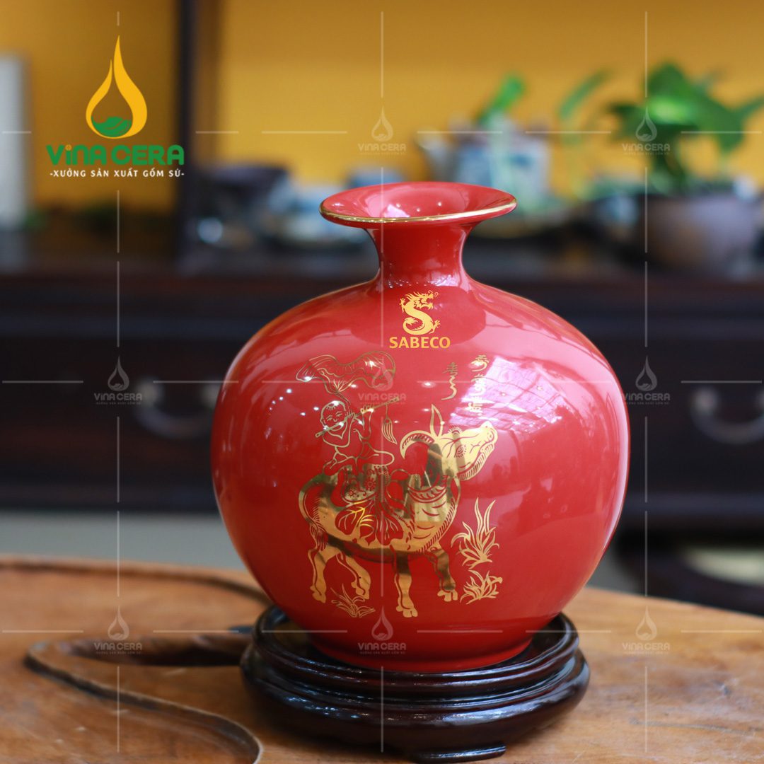 Bình Hút lộc Màu Đỏ