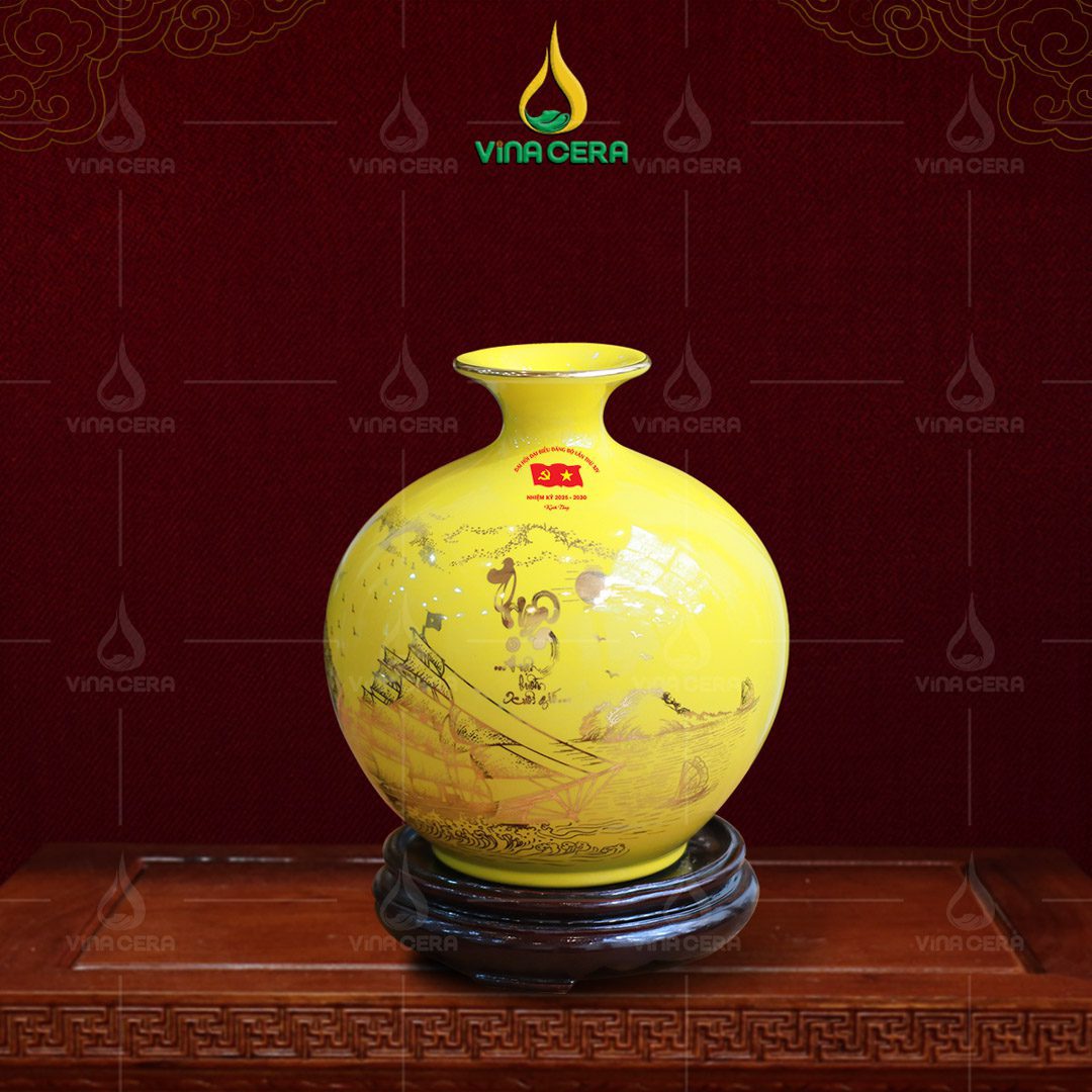 Bình hút lộc in logo Đại hội Đảng