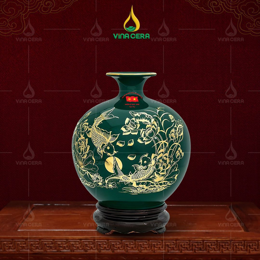 Bình hút lộc in logo Đại hội Đảng