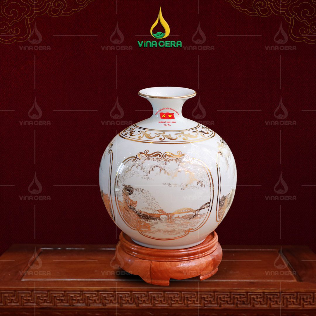 Bình hút lộc in logo Đại hội Đảng