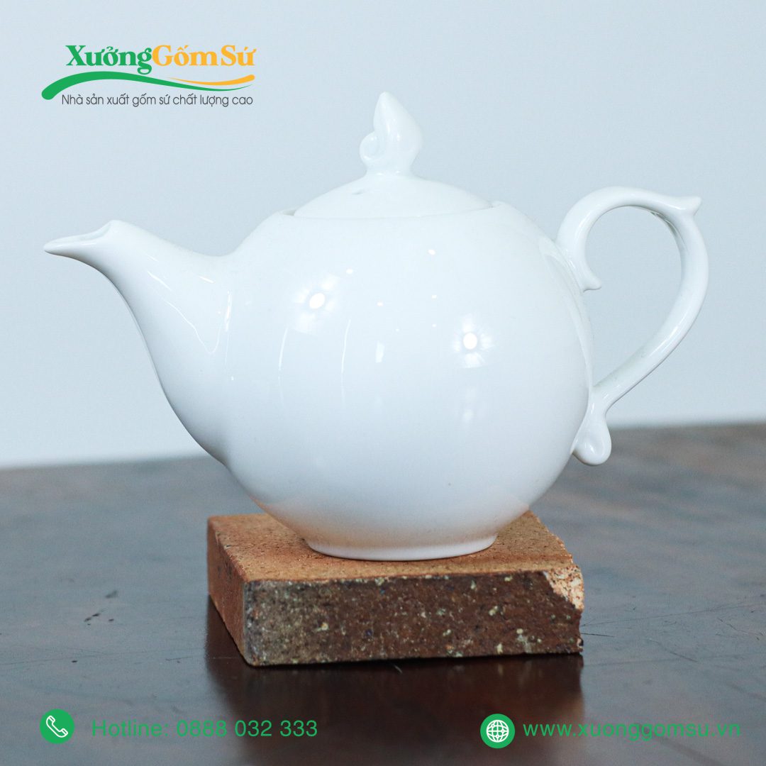 Bộ Ấm Chén Trà Dáng Bưởi Chóp Ngọn Lửa