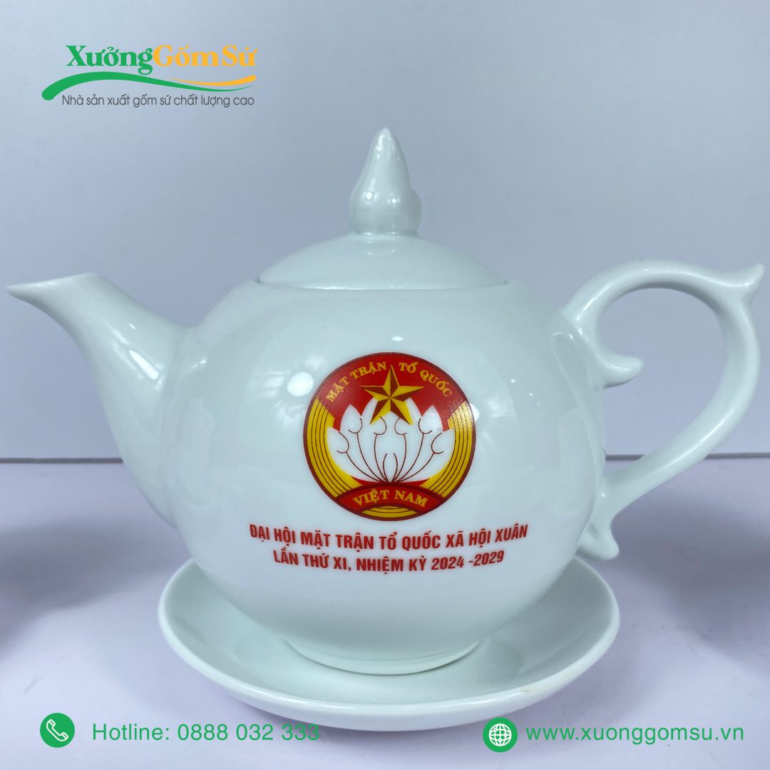 Bộ Ấm Chén Trà Dáng Bưởi Chóp Ngọn Lửa