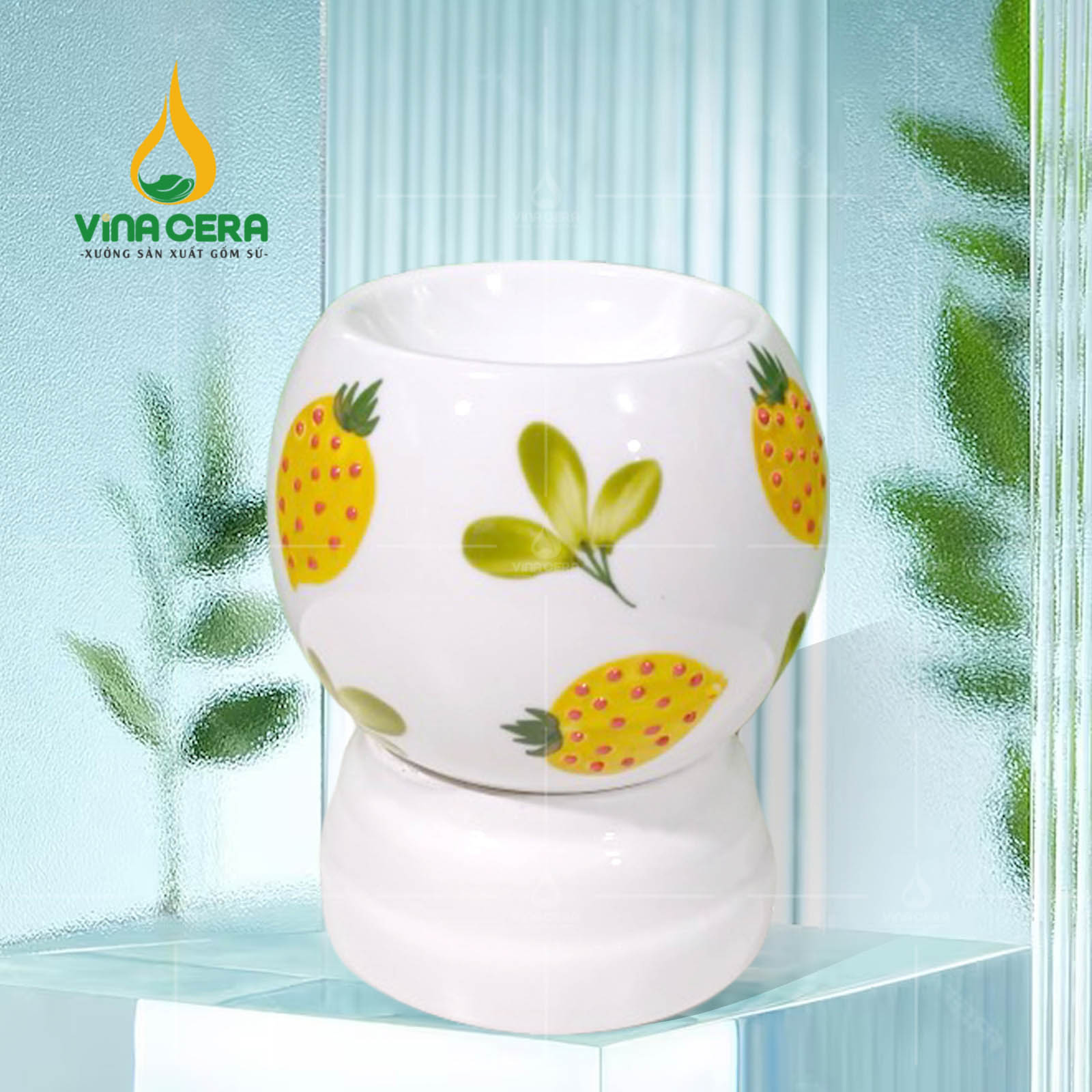 Đèn Xông Tinh Dầu Gốm Sứ Bát Tràng