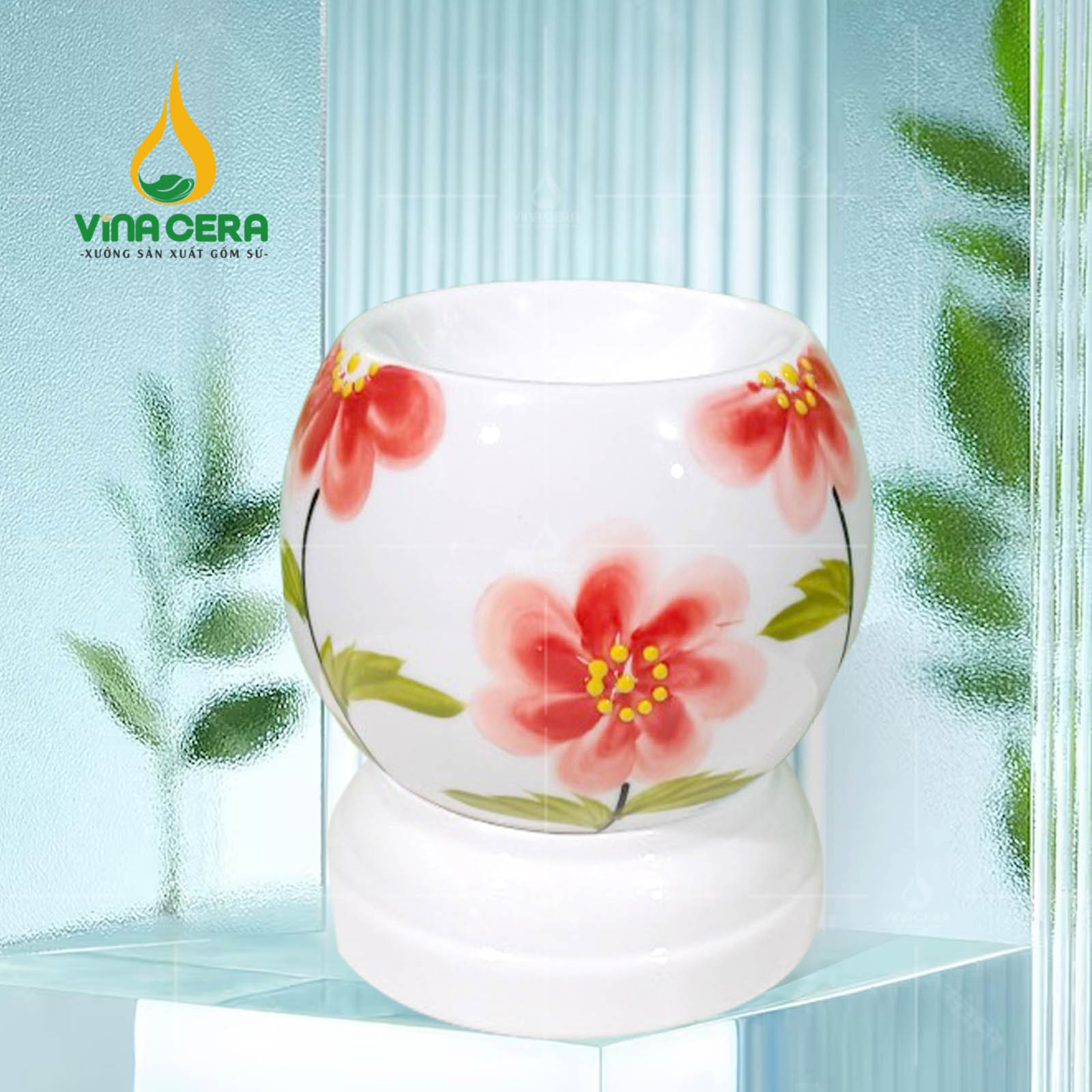 Đèn Xông Tinh Dầu Gốm Sứ Bát Tràng