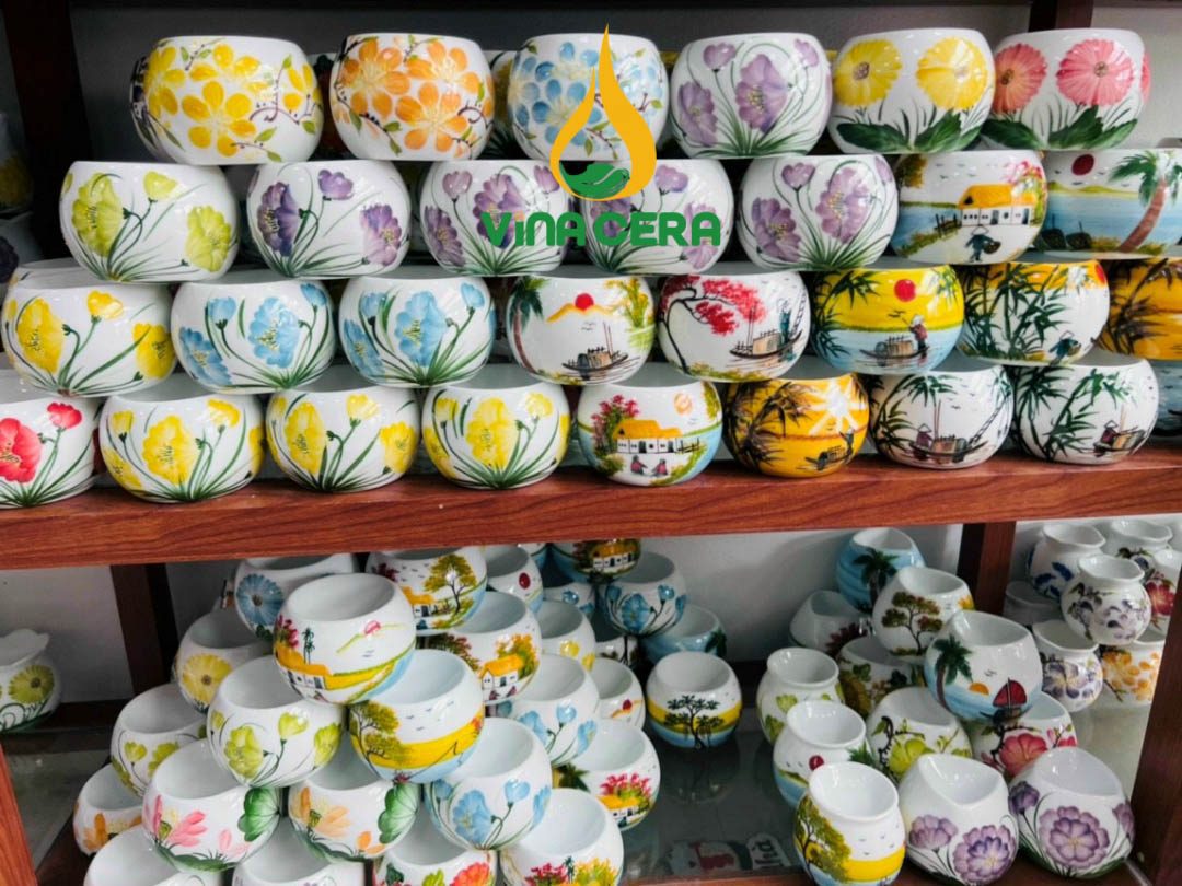 Đèn Xông Tinh Dầu Gốm Sứ Bát Tràng