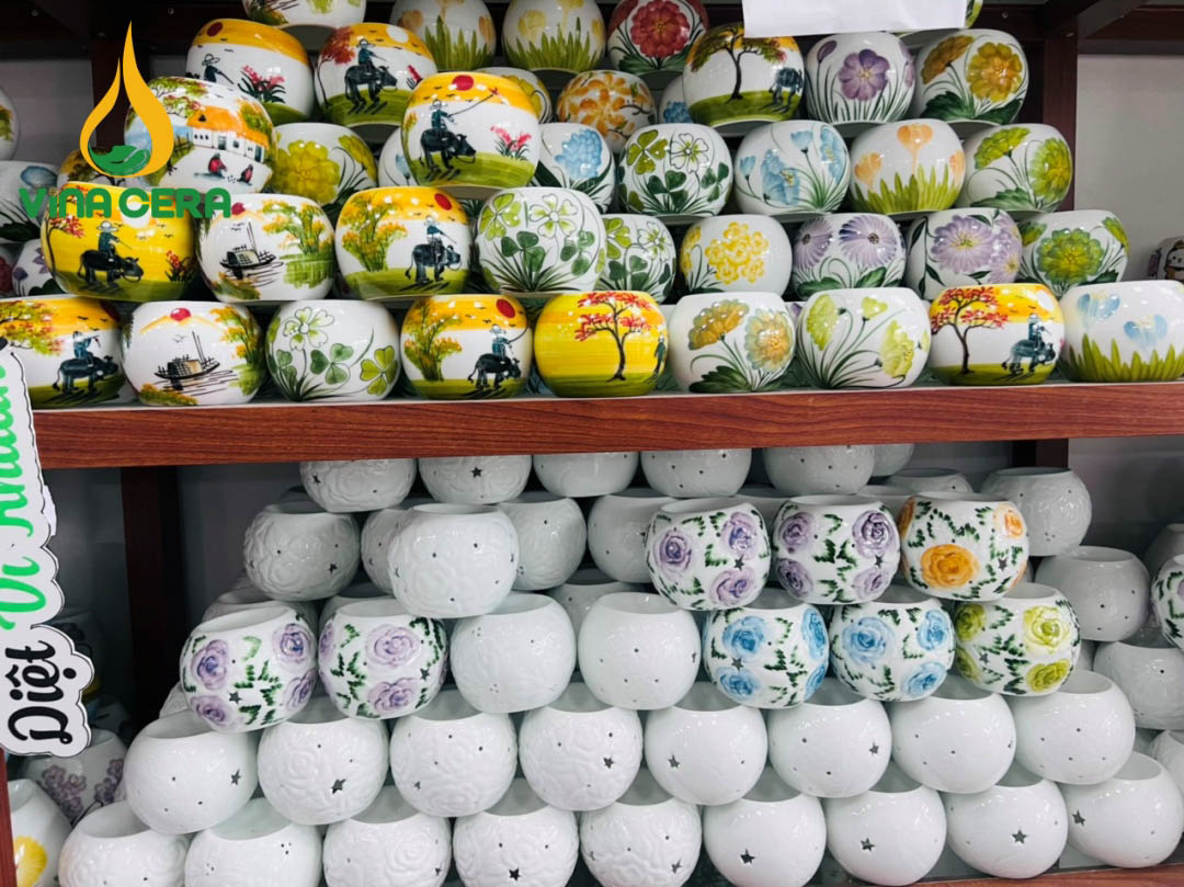 Đèn Xông Tinh Dầu Gốm Sứ Bát Tràng