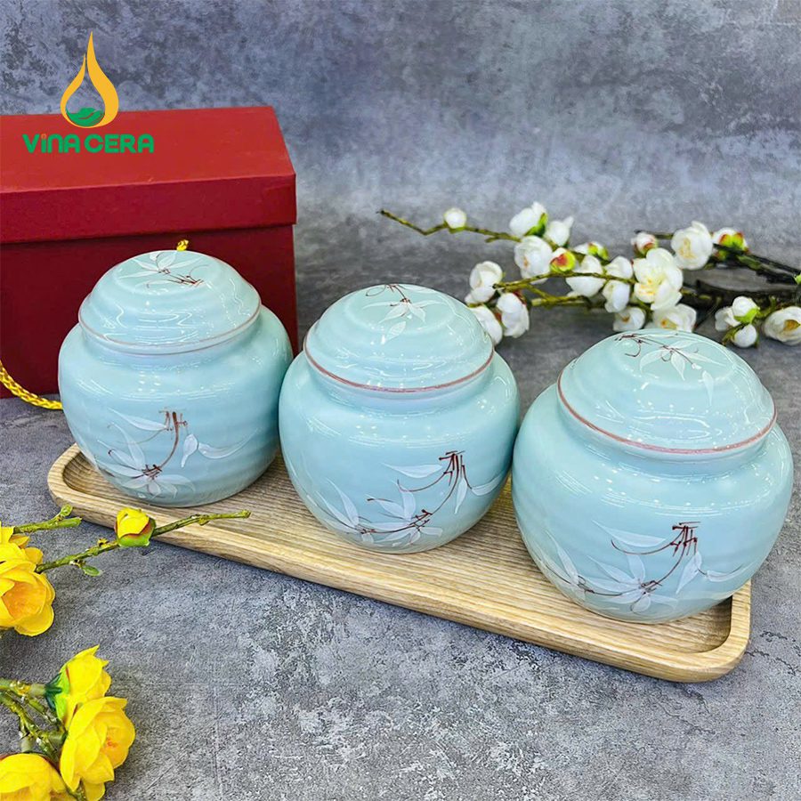 khay mứt sứ Bát tràng cao cấp