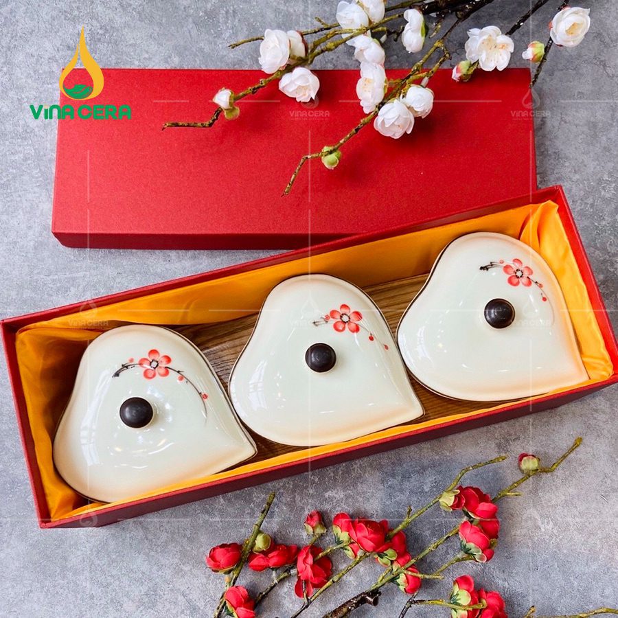 khay mứt sứ Bát tràng cao cấp
