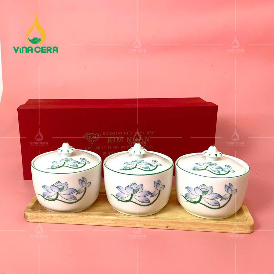 khay mứt sứ Bát tràng cao cấp