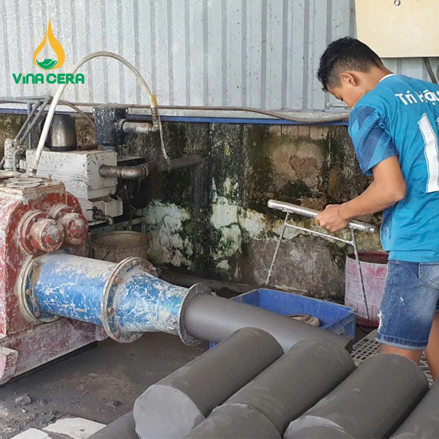 quy trình sản xuất gốm sứ