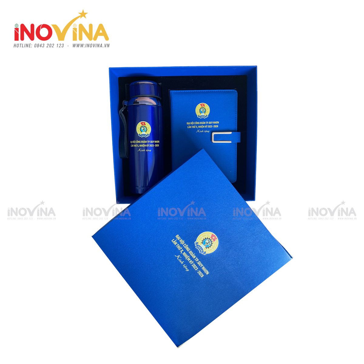 Sổ tay da in logo Đại hội