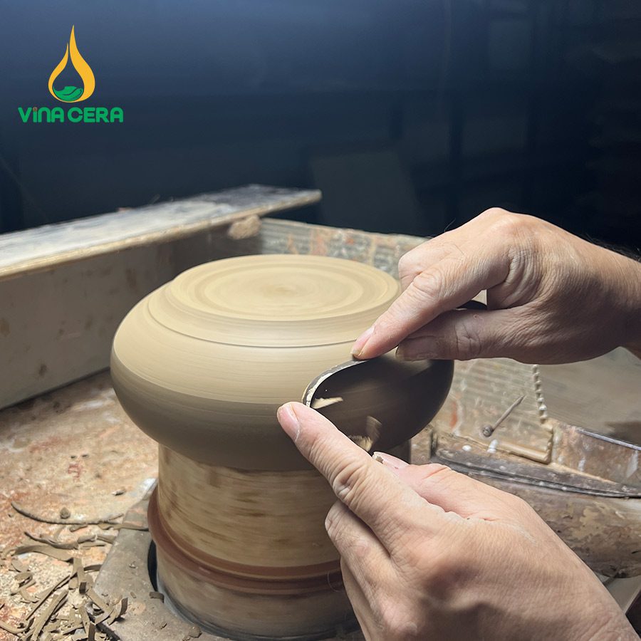 sơn men đánh bóng - quy trình sản xuất gốm sứ