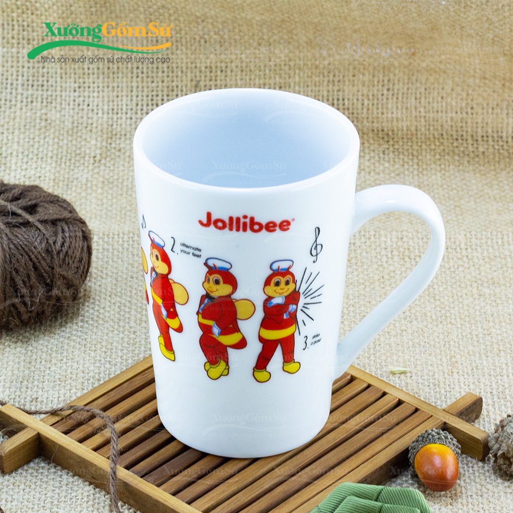 Ly sứ trắng Bát Tràng