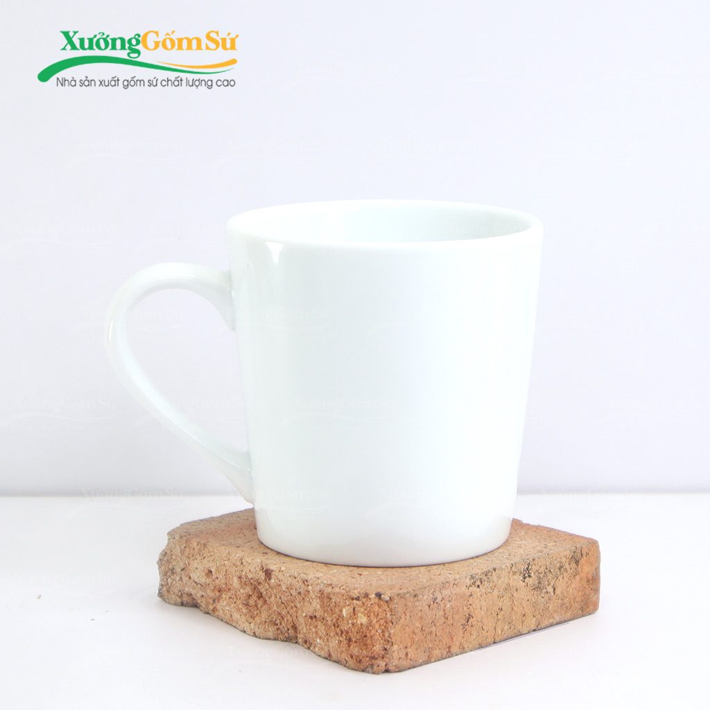 Ly sứ trắng Bát Tràng