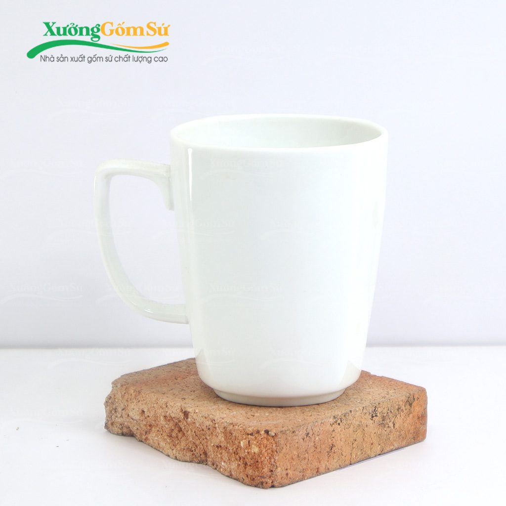 Ly sứ trắng Bát Tràng