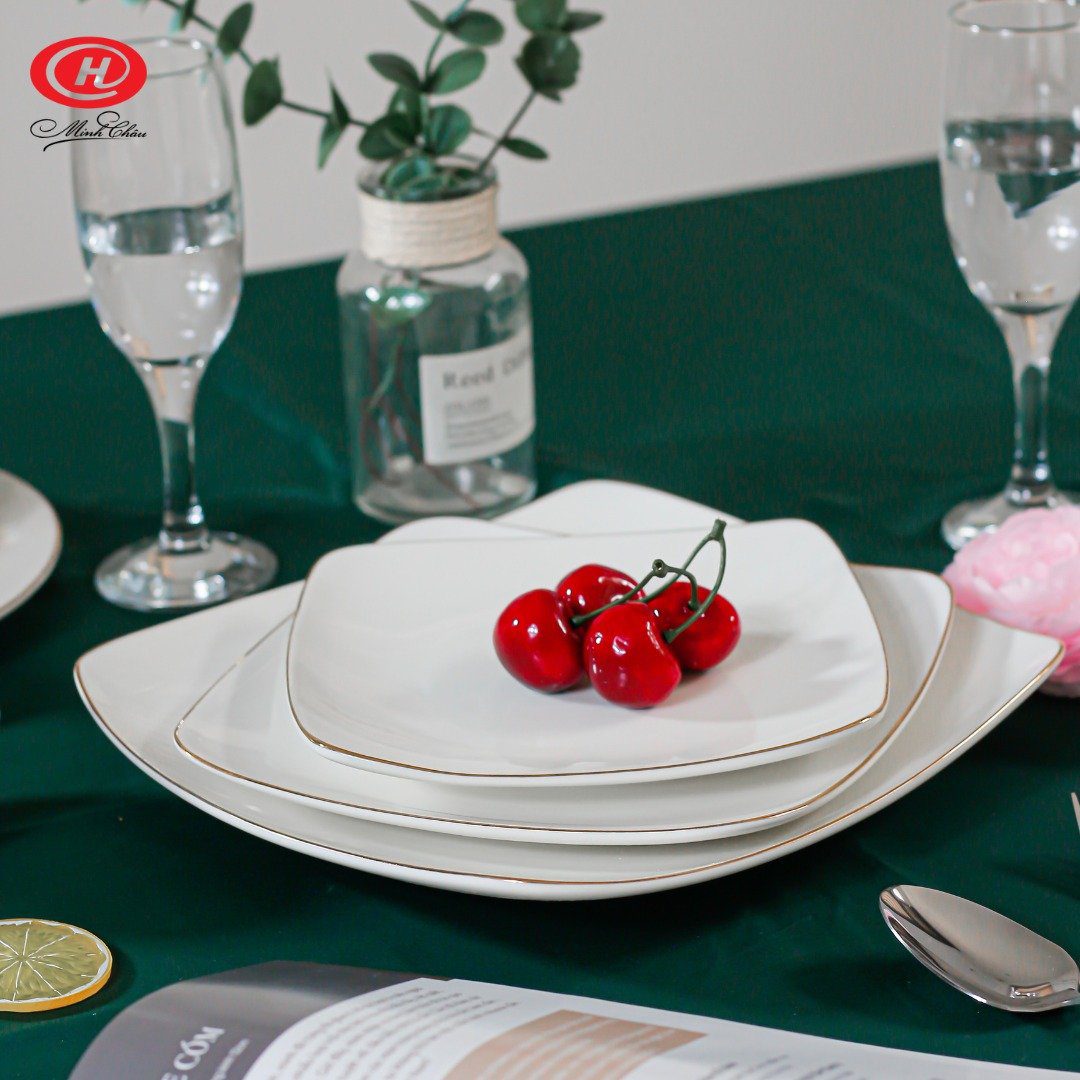 Top Mẫu Đĩa (Dĩa) Sứ Trắng Đẹp Cao Cấp Chất Lượng Tốt An Toàn