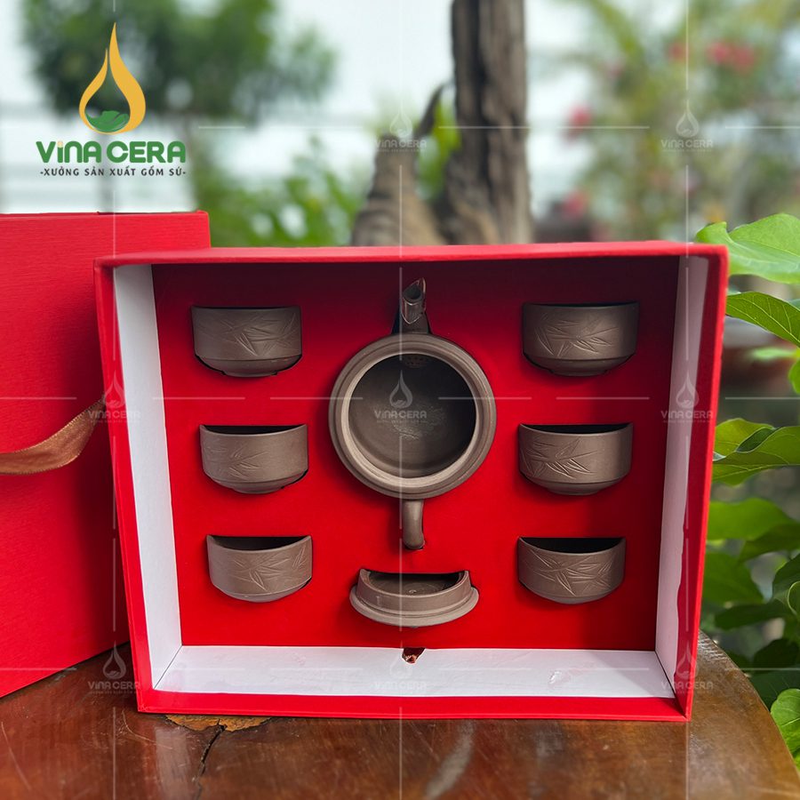 Bộ ấm Chén in logo quà tặng