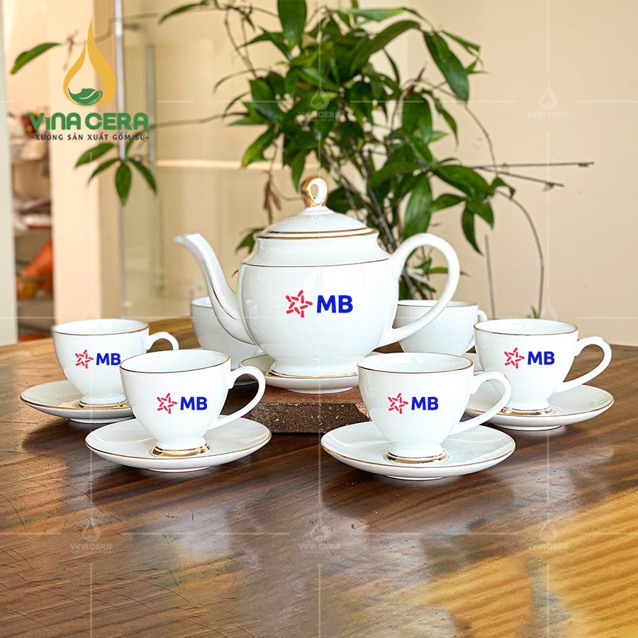 Bộ ấm Chén in logo quà tặng