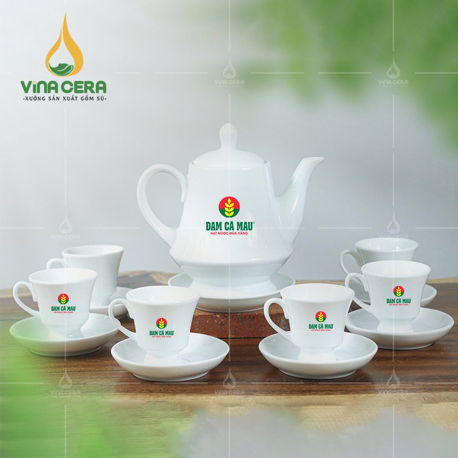 Bộ ấm Chén in logo quà tặng