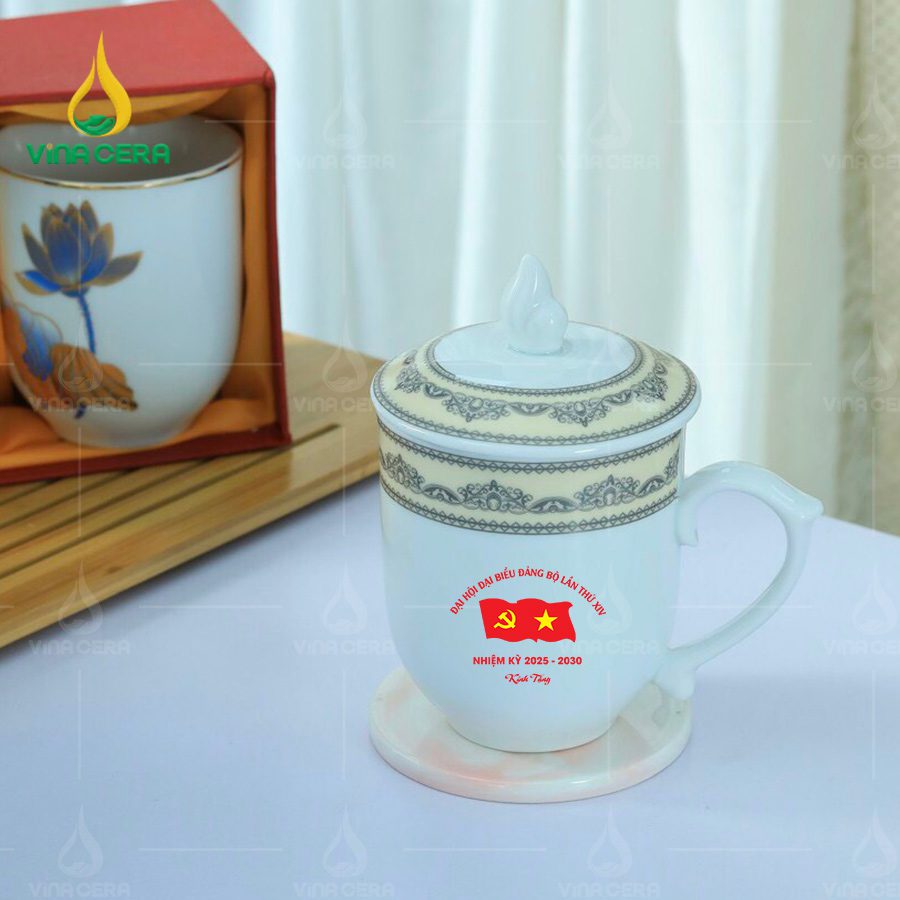 Mẫu Ly sứ Quà Tặng Đại Hội Đảng