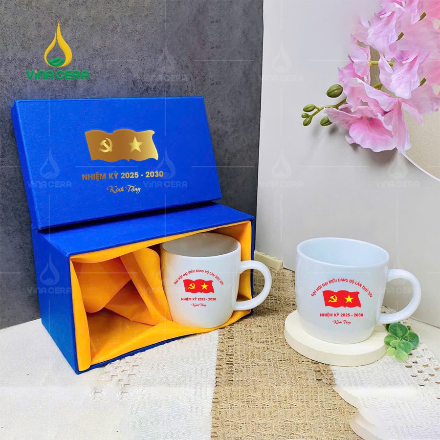 Mẫu Ly sứ Quà Tặng Đại Hội Đảng