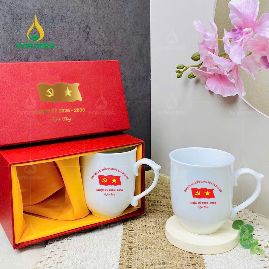 Quà Tặng Đại Hội Đảng Dưới 250K: Gốm Sứ Bát Tràng Sang Trọng