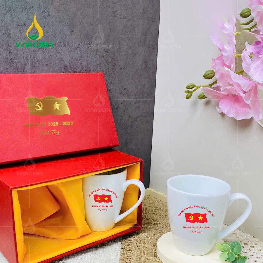 Mẫu Ly sứ Quà Tặng Đại Hội Đảng
