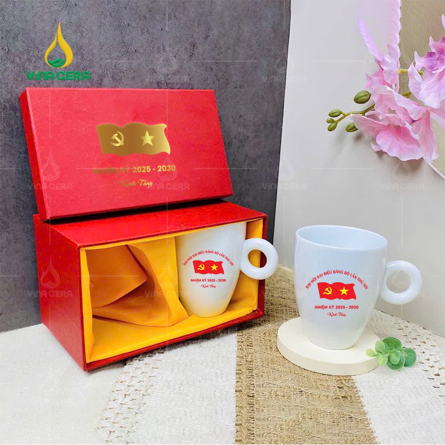 Mẫu Ly sứ Quà Tặng Đại Hội Đảng