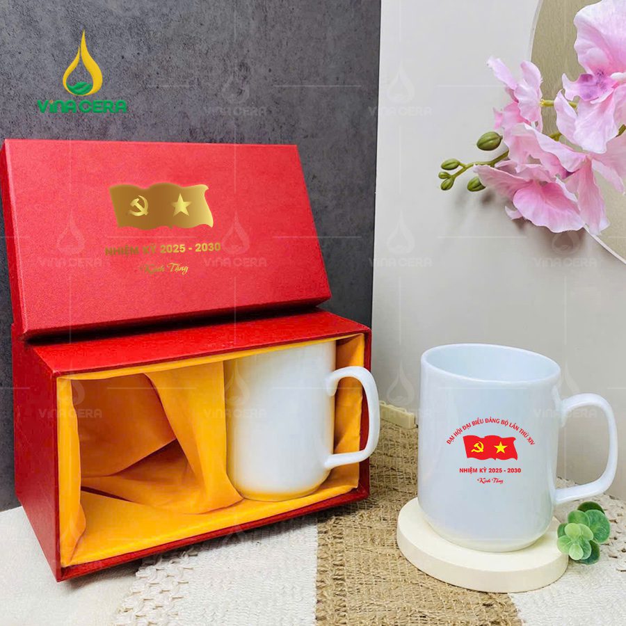 Mẫu Ly sứ Quà Tặng Đại Hội Đảng