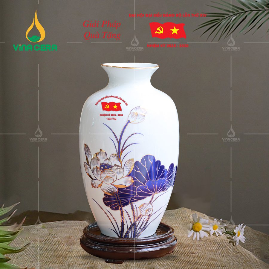 Mẫu lọ Hoa quà tặng Đại Hội Đảng (2)