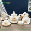 Bộ ấm chén đài các vẽ vàng Thuận Buồm Xuôi Gió