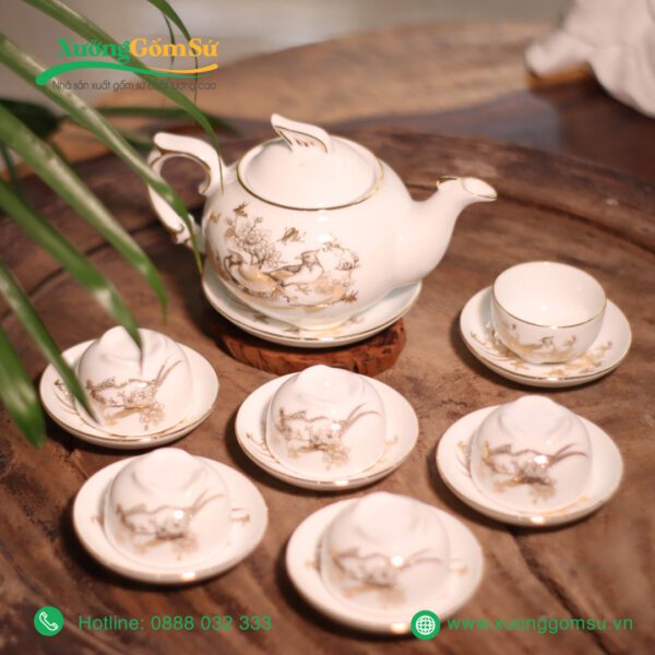 Bộ ấm chén phượng hoàng Vinh Hoa Phú Quý