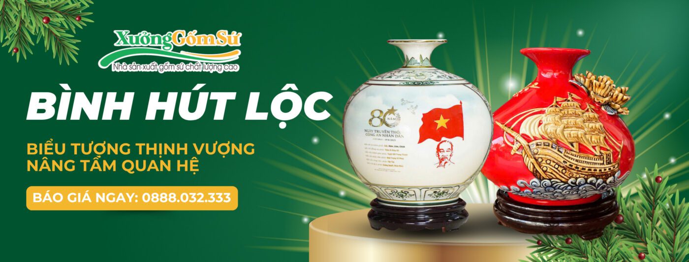 Bình hút tài lộc phong thủy sang trọng